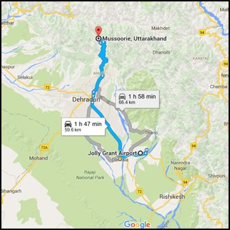 Delhi to mussoorie taxi